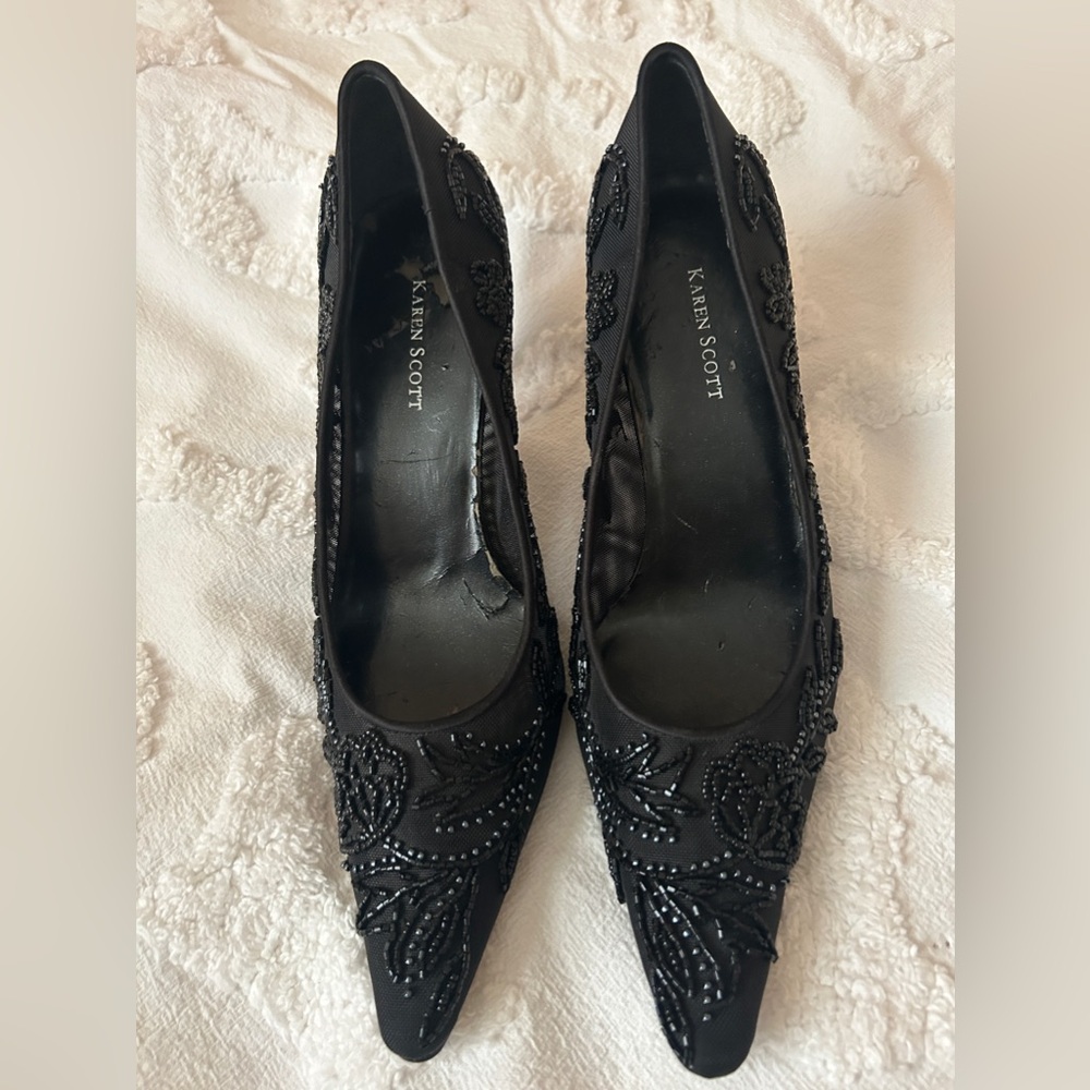 Karen Scott jeweled heels